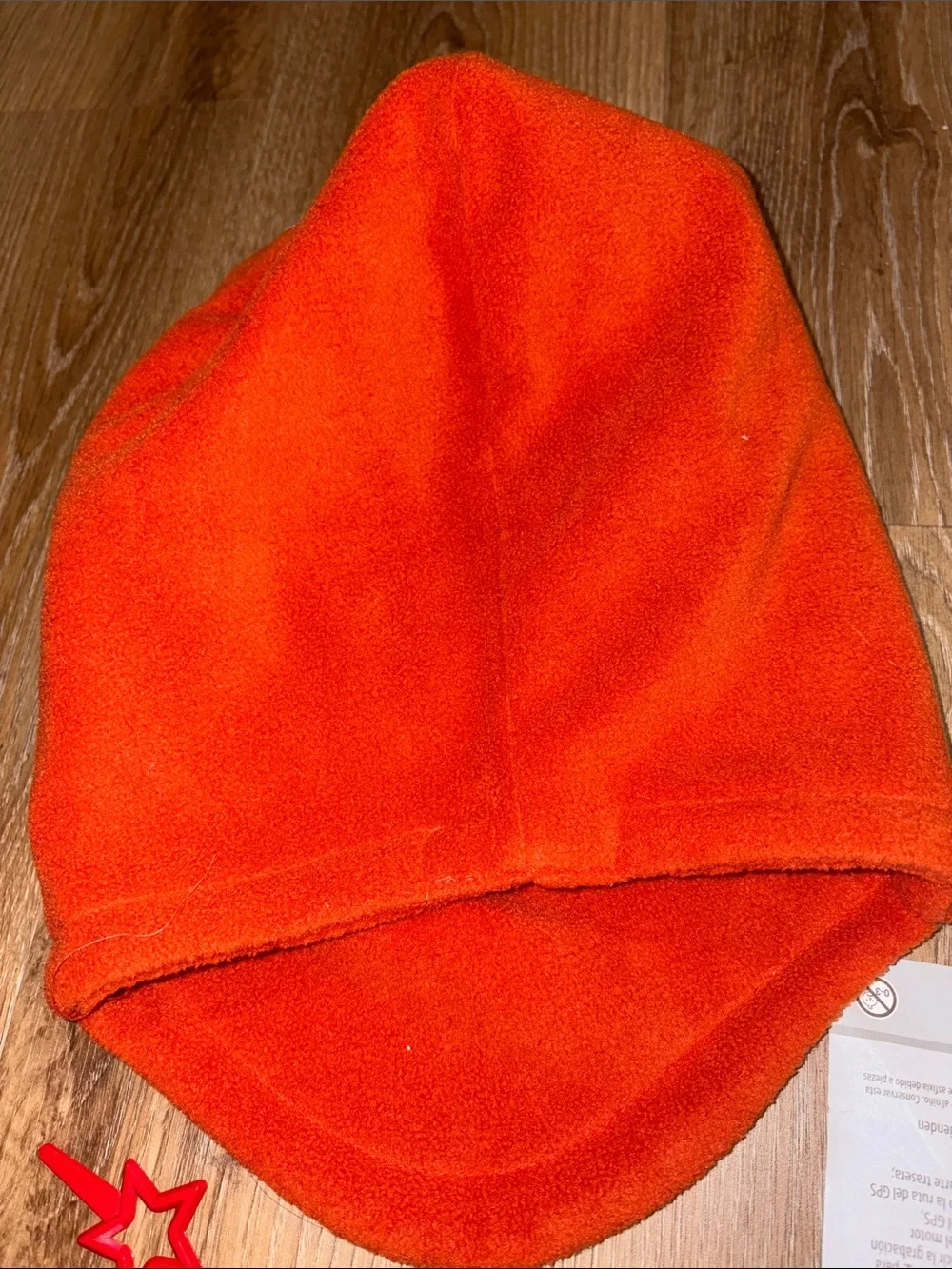 3/$15! NWT Kids Fleece Face Mask Hood in Bright Orange